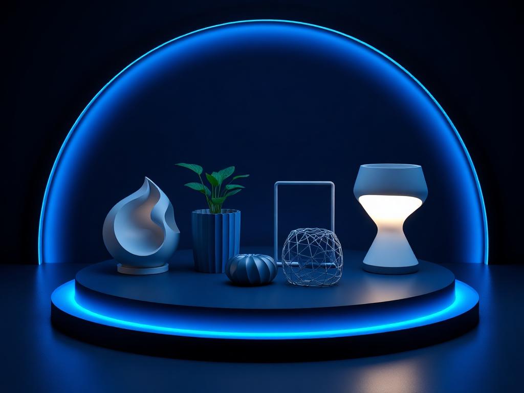 Home Décor — printable 3D models including Sculpture، Planter، Organizer، Lamp form